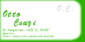 otto csuzi business card